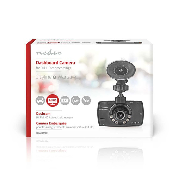Nedis Dashcam | Nedis (Full HD, 3.0 inch, Bewegingssensor, Parkeersensor, Nachtzicht) DCAM15BK K170406010 - 7