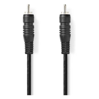 Nedis Digitaal Coaxiaal (SPDIF) kabel | Nedis | 2 meter (Zwart) CAGL24170BK20 CAGP24170BK20 N010303002 - 2