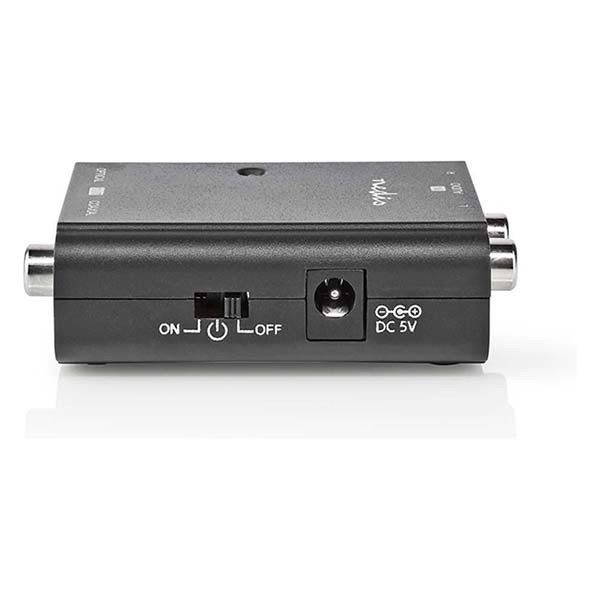 Nedis Digitale audio omvormer | Nedis | 2x Tulp stereo RCA → Optisch Toslink of Coaxiaal RCA S/PDIF (1-wegs) ACON2508BK K020401026 - 3