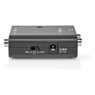 Nedis Digitale audio omvormer | Nedis | 2x Tulp stereo RCA → Optisch Toslink of Coaxiaal RCA S/PDIF (1-wegs) ACON2508BK K020401026 - 3