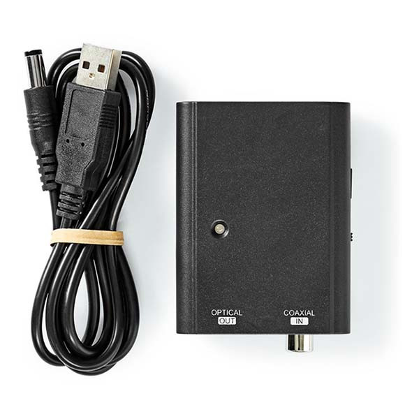 Nedis Digitale audio omvormer | Nedis | Coaxiaal RCA S/PDIF → Optisch Toslink (1-wegs) ACON2505BK K020401023 - 6