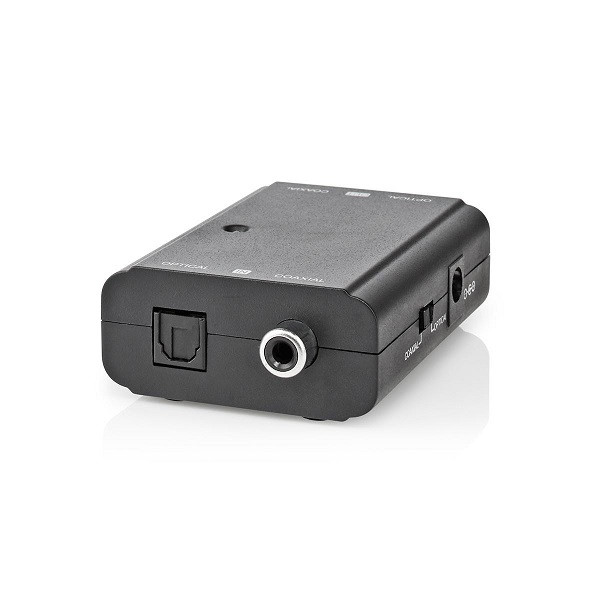 Nedis Digitale audio omvormer | Nedis | Coaxiaal RCA S/PDIF ↔ Optisch Toslink (2-wegs) ACON2507BK K020401025 - 1