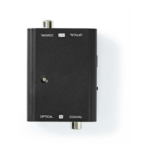 Nedis Digitale audio omvormer | Nedis | Coaxiaal RCA S/PDIF ↔ Optisch Toslink (2-wegs) ACON2507BK K020401025 - 2
