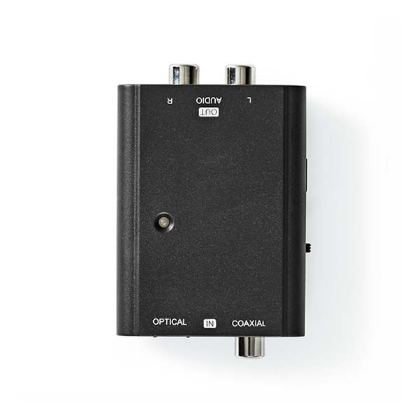 Nedis Digitale audio omvormer | Nedis | Optisch Toslink of Coaxiaal RCA S/PDIF → 2x Tulp stereo RCA (1-wegs) ACON2509BK K020401027 - 5