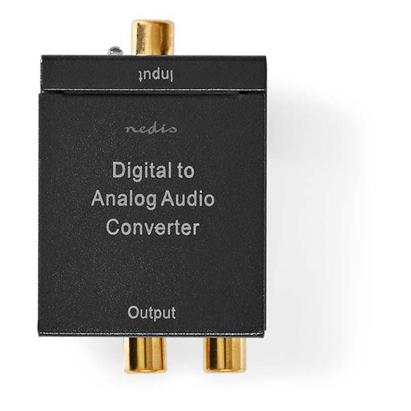Nedis Digitale audio omvormer | Nedis | Optisch Toslink of Coaxiaal RCA S/PDIF → 2x Tulp stereo RCA (1-wegs, AUX) ACON2510BK K020401028 - 3