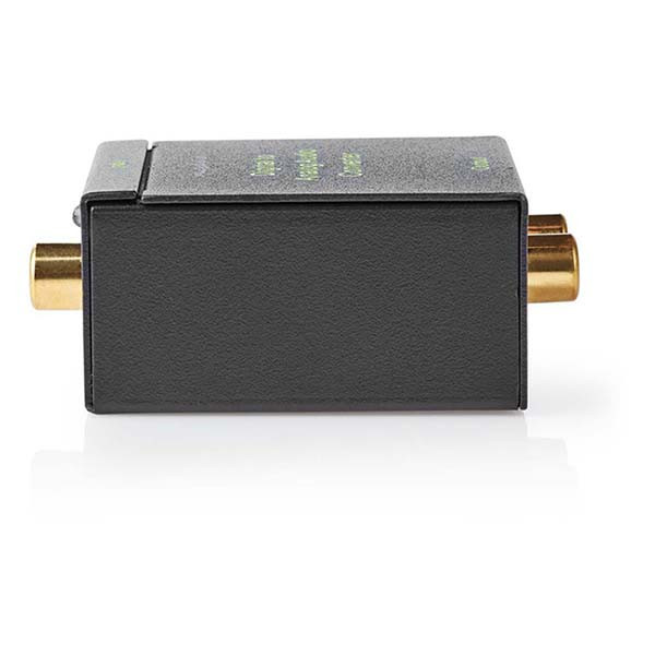 Nedis Digitale audio omvormer | Nedis | Optisch Toslink of Coaxiaal RCA S/PDIF → 2x Tulp stereo RCA (1-wegs, AUX) ACON2510BK K020401028 - 4