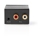 Nedis Digitale audio omvormer | Nedis | Optisch Toslink of Coaxiaal RCA S/PDIF → 2x Tulp stereo RCA (1-wegs, AUX) ACON2510BK K020401028 - 2
