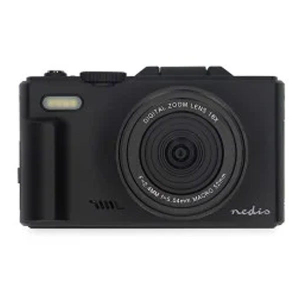 Nedis Digitale camera | Nedis | PCAM2570BK (3.0 inch IPS, 5K, 75MP, 1150 mAh, Microfoon, Micro SD) PCAM2570BK K105005346 - 2