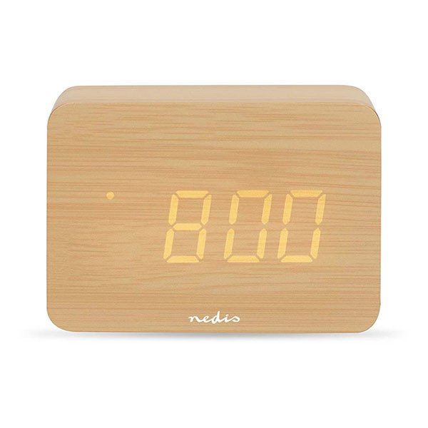 Nedis Digitale wekker | Nedis (3 alarmen, Datum, Thermometer, Hygrometer, LED scherm, Sluimerfunctie) CLDK2008BN K170511251 - 1
