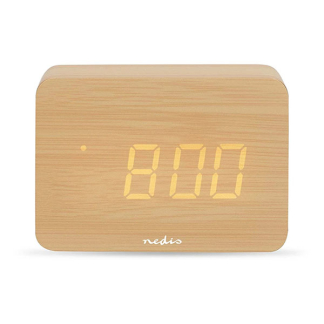 Nedis Digitale wekker | Nedis (3 alarmen, Datum, Thermometer, Hygrometer, LED scherm, Sluimerfunctie) CLDK2008BN K170511251