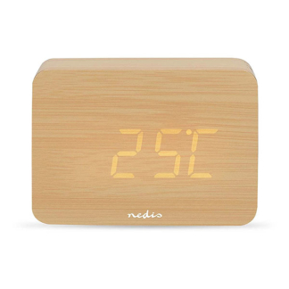 Nedis Digitale wekker | Nedis (3 alarmen, Datum, Thermometer, Hygrometer, LED scherm, Sluimerfunctie) CLDK2008BN K170511251 - 2