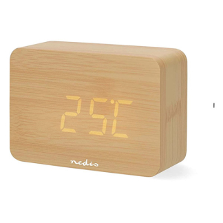 Nedis Digitale wekker | Nedis (3 alarmen, Datum, Thermometer, Hygrometer, LED scherm, Sluimerfunctie) CLDK2008BN K170511251 - 4