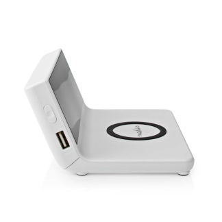 Nedis Digitale wekker | Nedis (Draadloze Qi oplader, Display, Wit) WCACQ20WT K170108308 - 4