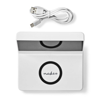 Nedis Digitale wekker | Nedis (Draadloze Qi oplader, Display, Wit) WCACQ20WT K170108308 - 6