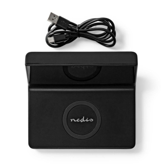 Nedis Digitale wekker | Nedis (Draadloze Qi oplader, Display, Zwart) WCACQ20BK K170108309 - 6