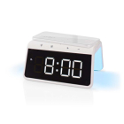 Nedis Digitale wekker | Nedis (Draadloze Qi oplader, Nachtlamp, Display, Wit) WCACQ30WT K170108310 - 3