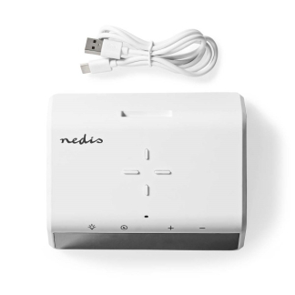 Nedis Digitale wekker | Nedis (Draadloze Qi oplader, Nachtlamp, Display, Wit) WCACQ30WT K170108310 - 4