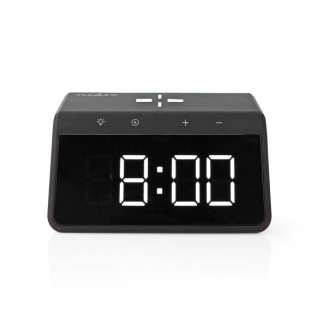 Nedis Digitale wekker | Nedis (Draadloze Qi oplader, Nachtlamp, Display, Zwart) WCACQ30BK K170108311 - 2