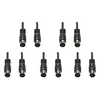 Din kabel | M ↔ M | Nedis | 1 meter | 5 stuks (Stereo, 5-pin)