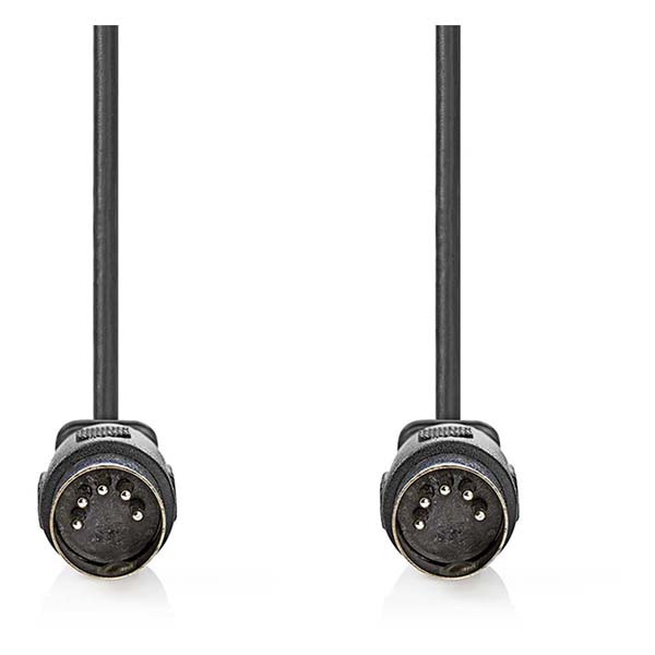 Nedis Din kabel | M ↔ M | Nedis | 1 meter (Stereo, 5-pin) CAGL20000BK10 CAGP20000BK10 N010305000 - 3