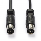 Din kabel | M ↔ M | Nedis | 3 meter (Stereo, 5-pin)