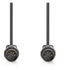 Nedis Din kabel | Nedis | 1 meter (Stereo, 5-pin, Zwart) CAGL20000BK10 CAGP20000BK10 N010305000 - 3
