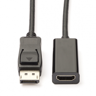 Nedis DisplayPort naar HDMI adapterkabel | Nedis | 0.2 meter (Full HD) CCGB37150BK02 CCGP37150BK02 N010403317 - 