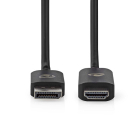 Nedis DisplayPort naar HDMI kabel | Nedis | 1.8 meter (8K@30Hz) CCGL37108BK18 CCGP37108BK18 K010214296