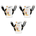 Nedis DisplayPort naar HDMI kabel | Nedis | 3 stuks | 1 meter (Full HD)  V010403300 - 1