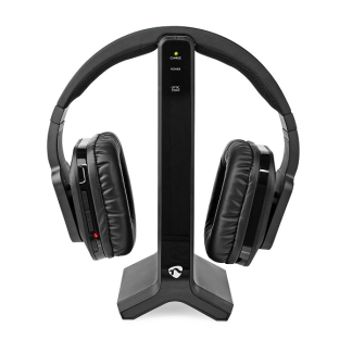 Nedis Draadloze koptelefoon | Nedis (Radiogestuurd, Met zender, 25 meter bereik, Batterijduur 8 uur) HPRF321BK K170108332