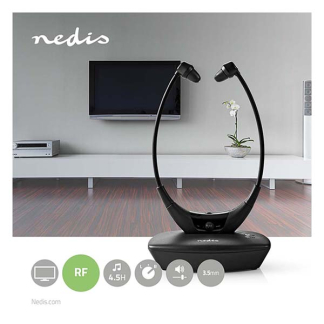 Nedis Draadloze oordopjes | Nedis (Radiogestuurd, 4.5 uur accu, 3.5 mm jack,  Zwart) HPRF010BK K070501191 - 8