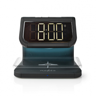 Nedis Draadloze oplader | Nedis (Digitale wekker, Nachtlamp, Qi, 10W, Zwart) WCACQ10W1BK A170511125 - 1