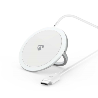 Nedis Draadloze oplader | Nedis (Snellader, Qi, 15W, Plat, met Standaard) WCHAQM250SI K170108313 - 1