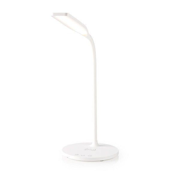 Nedis Draadloze oplader | Nedis (Tafellamp, led, Qi, Dimbaar, Touchbediening, 2700-6500K, Wit) LTLGQ3M2WT A150204352 - 1