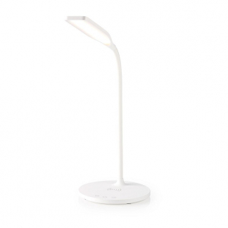 Nedis Draadloze oplader | Nedis (Tafellamp, led, Qi, Dimbaar, Touchbediening, 2700-6500K, Wit) LTLGQ3M2WT A150204352 - 1