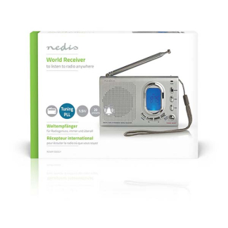 Nedis Draagbare radio AM/FM/SW (Batterijen, Alarm) RDWR1000GY N010308005 - 8
