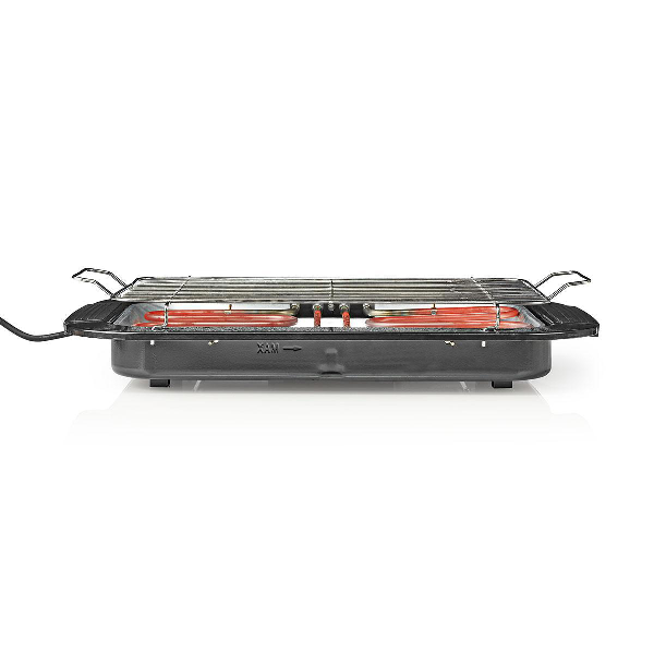 elektrische bbq nedis 38 x 22 cm zwart tafel barbecue nedis kabelshop nl