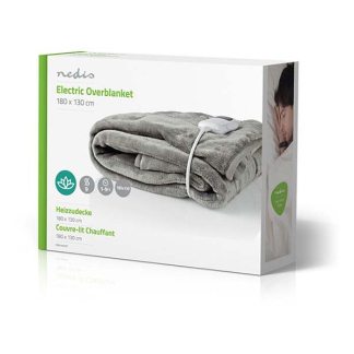 Nedis Elektrische deken | Nedis | 130 x 180 cm (9 Warmtestanden, Timer, Bovendeken) PEBL140CWT K170101202 - 5