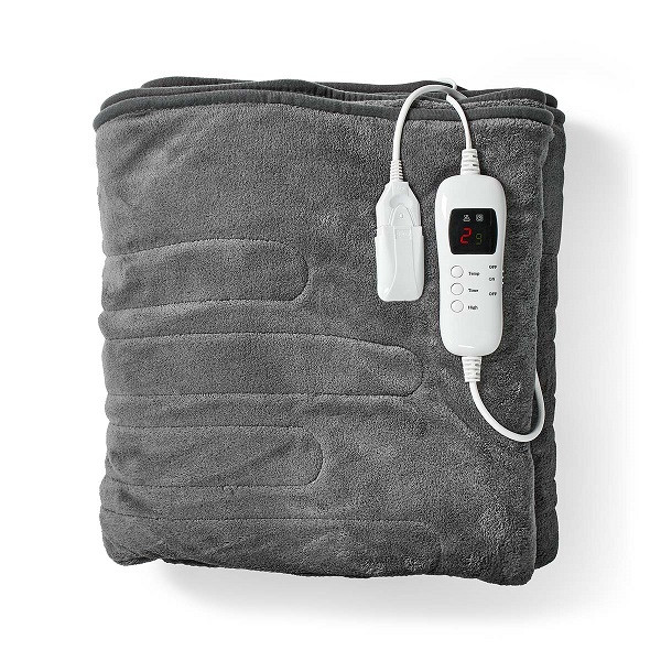 Nedis Elektrische deken | Nedis | 200 x 180 (9 warmtestanden, Timer, Bovendeken) PEBL150CGY K170101216 - 1