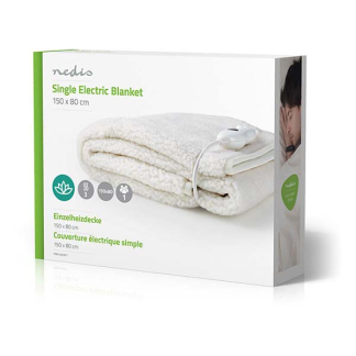 Nedis Elektrische deken | Nedis | 80 x 150 cm (3 warmtestanden, Onderdeken) PEBL120CWT1 K170101205 - 5