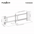 Nedis Elektrische tv beugel | Nedis | 32 tot 75 inch (Afstandsbestuurbaar, Max. 50 kg) TVWM5860BK K101501142 - 6