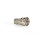 F-connector 6.0 mm plug | Nedis (Mannelijk, Metaal)