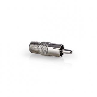 Nedis F-connector vrouwelijk - RCA (Tulp) mannelijk adapter - Nedis CSGP41970ME N050408103 - 1