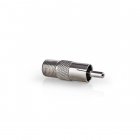 Nedis F-connector vrouwelijk - RCA (Tulp) mannelijk adapter - Nedis CSGP41970ME N050408103 Nedis F-connector vrouwelijk - RCA (Tulp) mannelijk adapter - Nedis CSGP41970ME N050408103