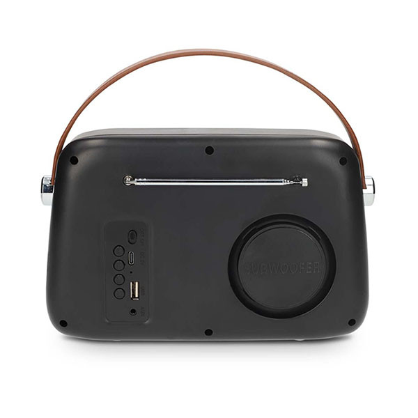 Nedis FM radio | Nedis (10W, Bluetooth, USB A, USB C, AUX, Zwart) RDFM2600BK K010803292 - 2