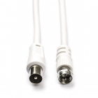 Nedis F connector kabel - Nedis - 1.5 meter (F connector, IEC connector, Wit) CSGL41800WT15 CSGP41800WT15 N010408358