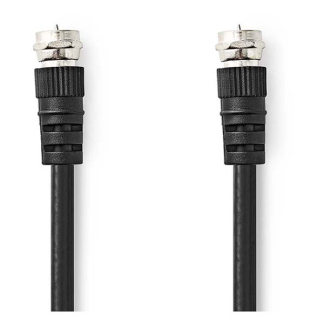 Nedis F connector kabel - Nedis - 1.5 meter (Zwart) CSGL41000BK15 CSGP41000BK15 N010408301 - 3