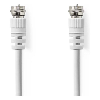 Nedis F connector kabel - Nedis - 1 meter (Wit) CSGL41000WT10 CSGP41000WT10 N010408320