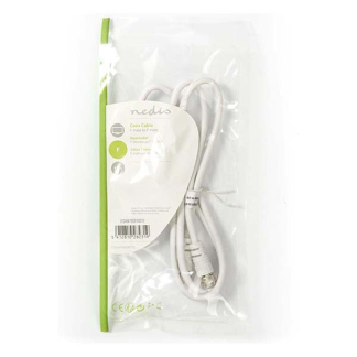 Nedis F connector kabel - Nedis - 1 meter (Wit) CSGL41000WT10 CSGP41000WT10 N010408320 - 3