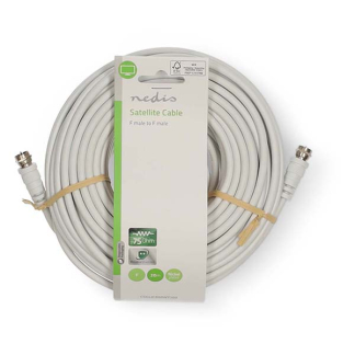 Nedis F connector kabel - Nedis - 20 meter (Wit) CSGL41000WT200 CSGP41000WT200 N010408327 - 3